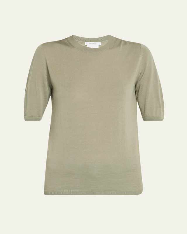 Gerico Short-Sleeve Fine-Knit Sweat